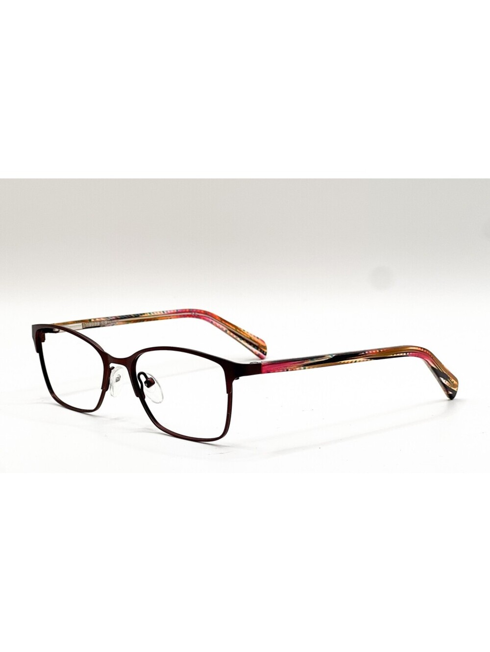 Nicole Miller Liana C01 Brown Pink Oval Authentic Eyeglass Frames 49-16-125